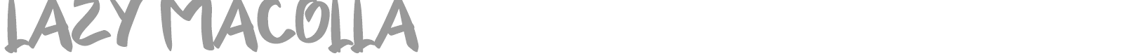 Lazy Macolla font preview